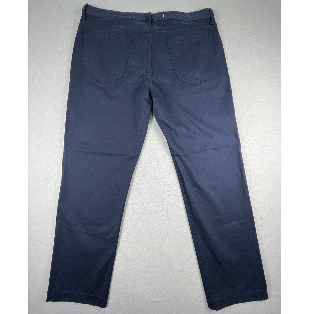 Banana Republic Pants Men 36x29 Navy Traveler Slim Twill 5-Pocket Stretch